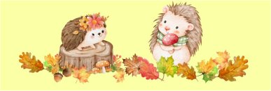 ilustracja dw�ch je�y w li�ciach